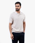Haque Fashion Ash Color Half Sleeve Polo Shirt