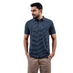 Haque Fashion Lite Olive Color Solid Half Sleeve Polo Shirt - Image 2
