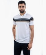 FarFashion Olive Color Solid Half Sleeve Polo Shirt - Image 2